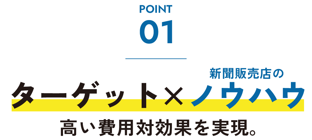 ターゲット×北摂ポスティングのノウハウで高い費用対効果を実現。